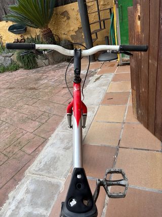 Bici Trial Roja y Plata