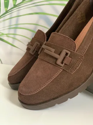 Mocasines terciopelo. Número 36