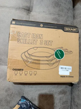 Set 3 Sartenes Hierro Fundido NUEVAS!!