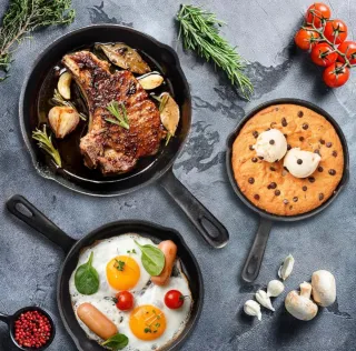 Set 3 Sartenes Hierro Fundido NUEVAS!!