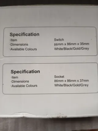 Módulo Interruptor Táctil Doble BSEED Zigbee