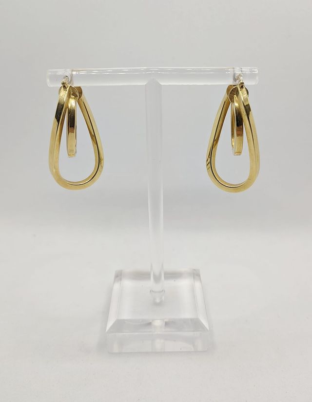Par de Aretes de oro de 18k, 4.41 g.