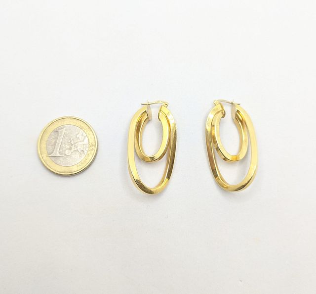 Par de Aretes de oro de 18k, 4.41 g.