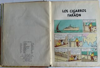 Tintín, Los cigarros del Faraón