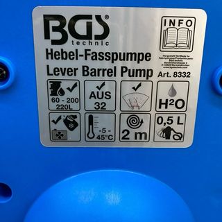BGS 8332 | Bomba de barril de palanca