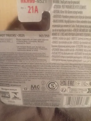 Hot Wheels Mazda REPU Camión Azul