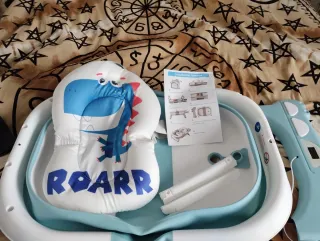 Bañera Bebé Plegable Diseño Dinosaurio