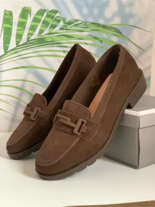 Mocasines terciopelo. Número 38