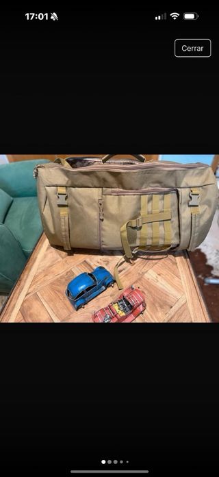 Mochila de montaña beige/verde