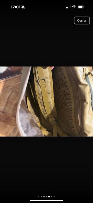 Mochila de montaña beige/verde