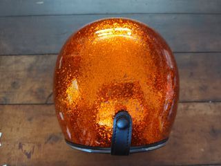 Casco metal flake orange