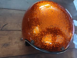 Casco metal flake orange