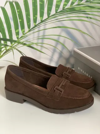 Mocasines terciopelo. Número 39