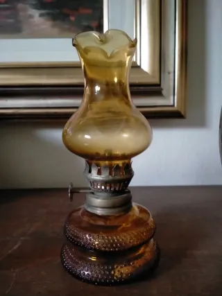 Coppia lampade ad olio anni '60