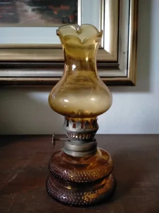 Coppia lampade ad olio anni '60