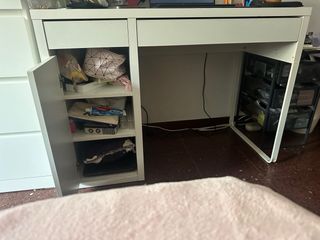 Escritorio MICKE IKEA blanco + silla inclinable