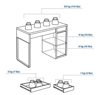 Escritorio MICKE IKEA blanco + silla inclinable