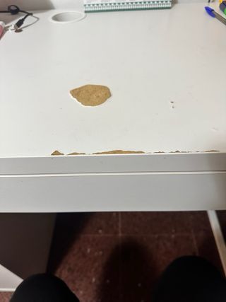 Escritorio MICKE IKEA blanco + silla inclinable