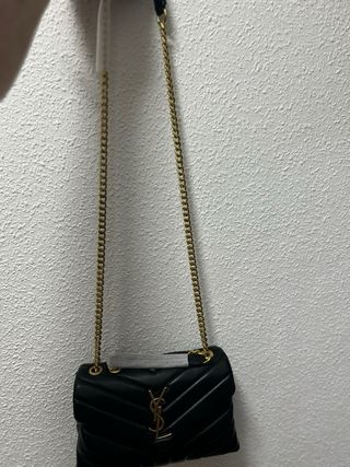 Bolso YSL Negro Piel Dorado