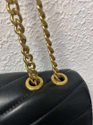 Bolso YSL Negro Piel Dorado