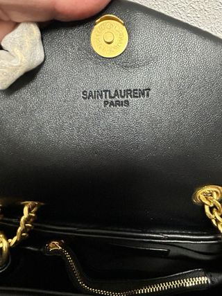 Bolso YSL Negro Piel Dorado
