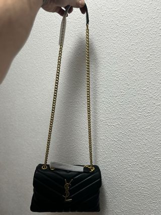 Bolso YSL Negro Piel Dorado