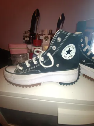 Converse Botas Plataforma Negras Blancas