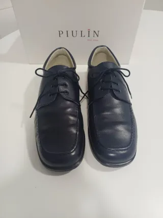 Zapatos niño comunión PIULIN azul. Pureza de María