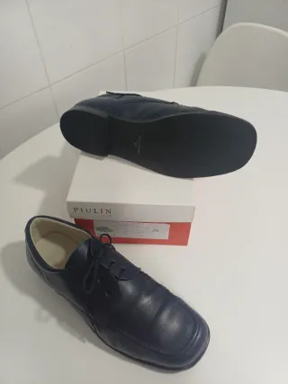 Zapatos niño comunión PIULIN azul. Pureza de María