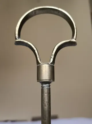 ANTIGUA LAMPARA ACEITE FLORENTINA 4 BRAZOS BRONCE