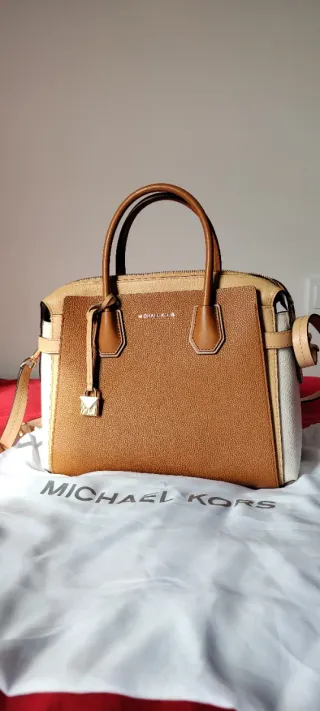 Bolso Michael Kors Beige y Marrón