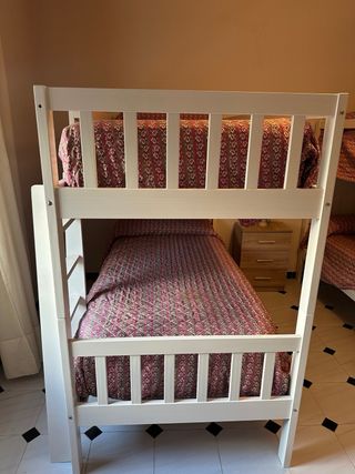 Pack 2 Literas Madera Blanca