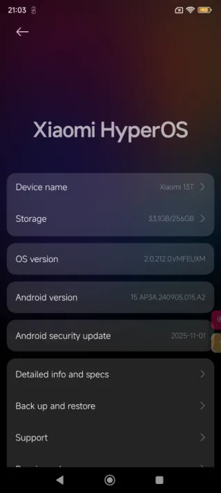 Xiaomi 13T 8 256 alta gamma