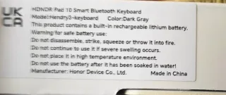 Honor Pad 10 Smart Bluetooth Keyboard