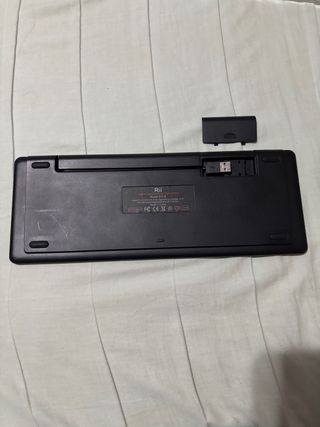 Teclado Rii Negro Retroiluminado Rojo