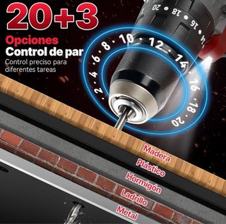 Taladro Atornillador Inalámbrico TEENO 20V