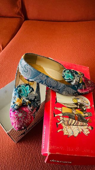 Traje Fallera Talla 36-38 Azul Cobalto