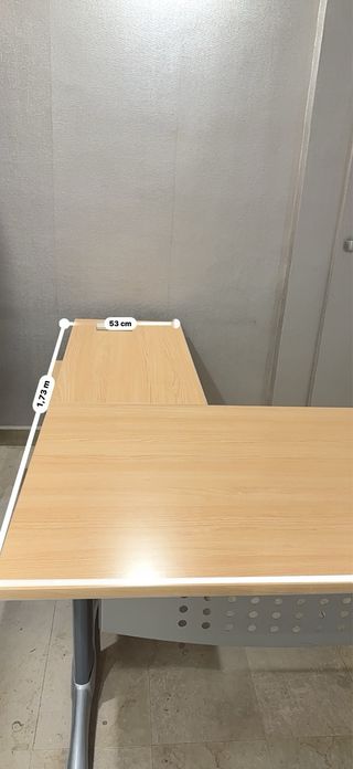 Escritorio L + Cajonera con Llave