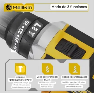 Taladro Atornillador Recargable Accesorios