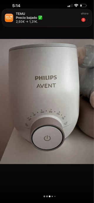 Calienta biberones Philips Avent Premium