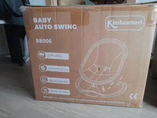 Hamaca eléctrica para bebé rosa