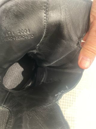 Botas de moto cuero negras