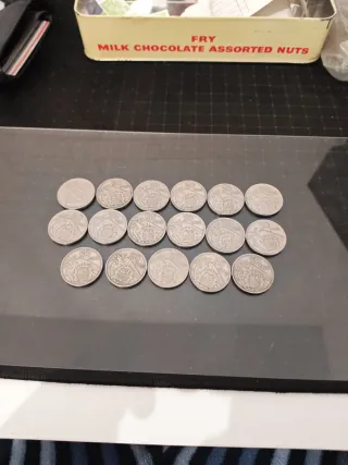 17 Monedas Franco 50 Pesetas 1957