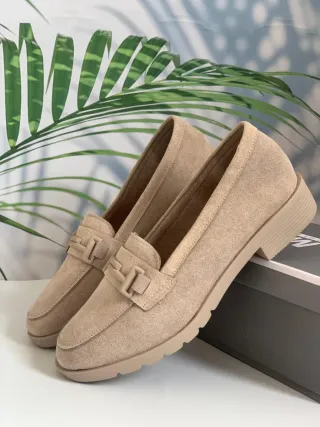 Mocasines terciopelo. Número 36