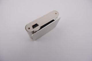 Lettore MP3 con clip nero e argento