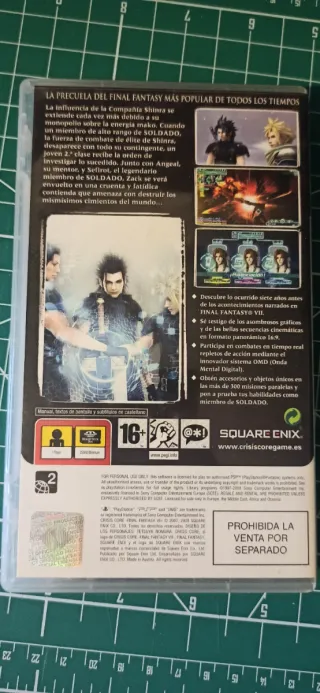 Crisis Core: Final Fantasy VII PSP
