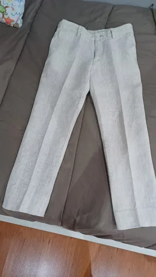 Traje de comunión lino Talla 8 REGALO ZAPATOS n°34