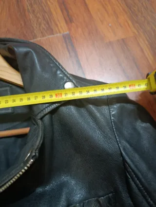 Cazadora de piel Carol Negra