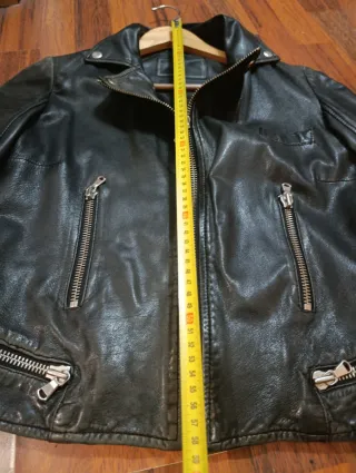 Cazadora de piel Carol Negra