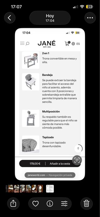 Trona Jané activa evo